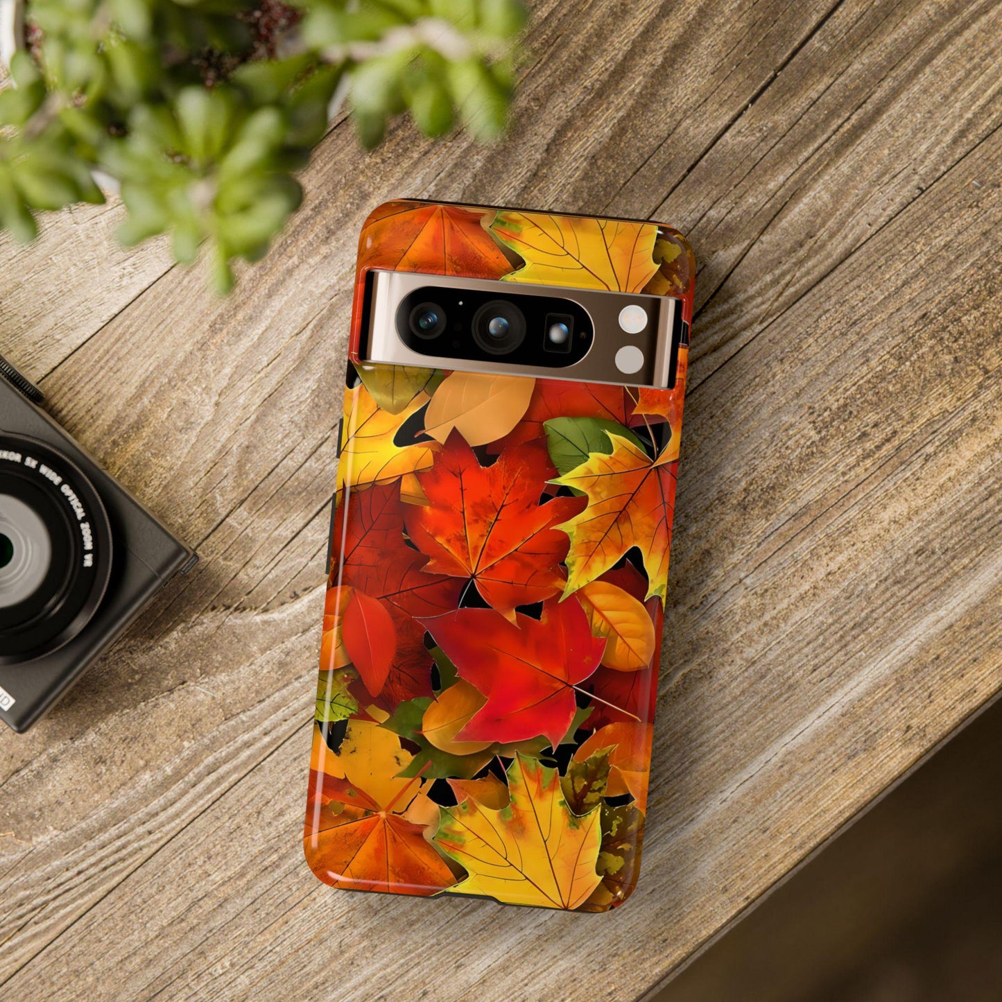 Autumn Leaves Phone Cases, Protective Tough iPhone Case, Samsung Galaxy, Google Pixel Cover, Custom Premium Quality Case