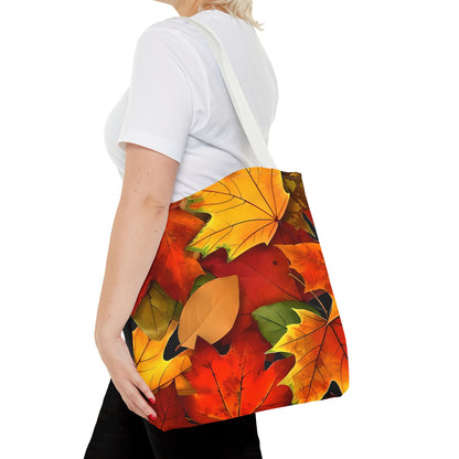 Versatile Autumn Leaves Tote Bag | Autumn Leaves Canvas Tote | Stylish Reusable Shopping Bag.