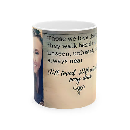 Personalized Memorial Ceramic Mug With Photo and Poem, (11oz, 15oz). Gift for her. Gift for Him.