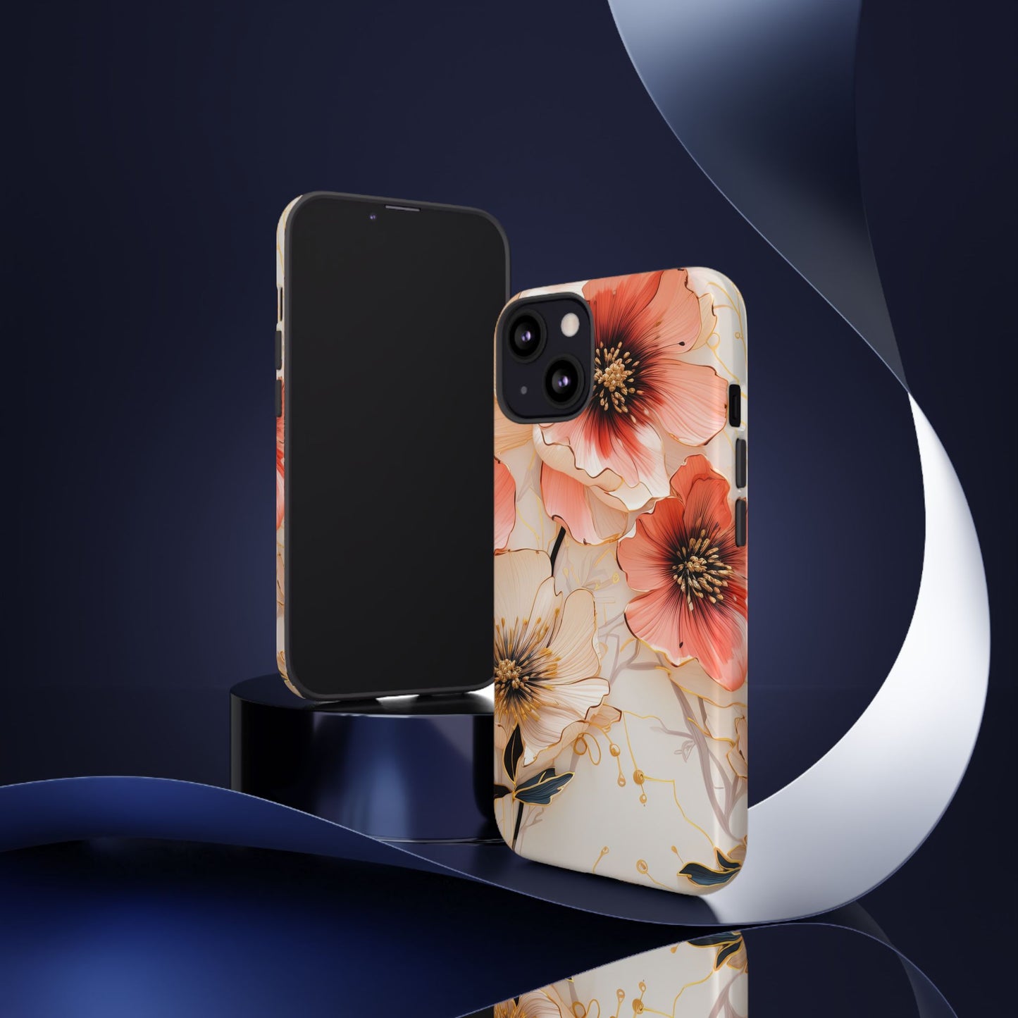 Floral Tough Phone Case - Protective iPhone, Samsung Galaxy, Google Pixel Cover - Durable Floral Design for Maximum Protection