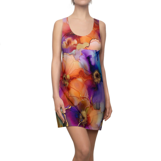 Copy of Floral Women's Cut and Sew Racerback Dress, Perfect Gift for Her. Order now and turn heads wherever you go!