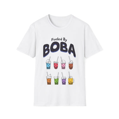 Boba Lover Unisex "Fueled By BOBA"  Softstyle T-Shirt. Makes a great gift! Explore Now.