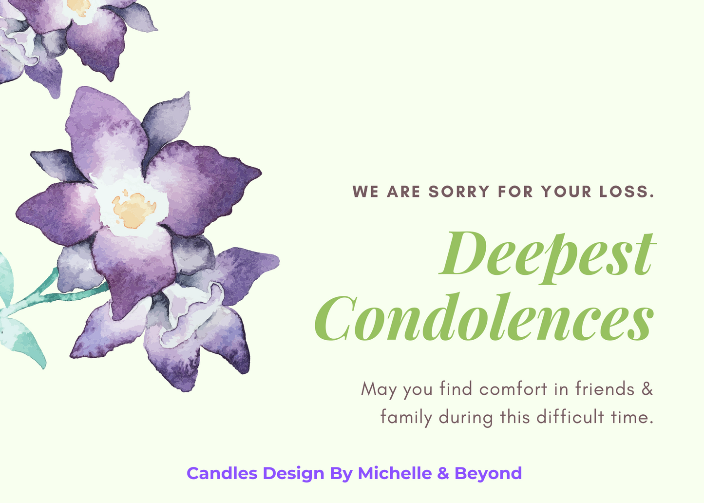 Deepest Condolences Gift Card