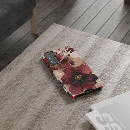 Floral Tough Phone Case - Protective iPhone, Samsung Galaxy, Google Pixel Cover - Durable Floral Design for Maximum Protection