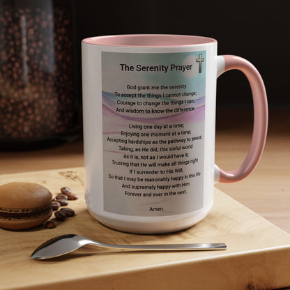 The Serenity Prayer - Accent Coffee Mug (11, 15oz)