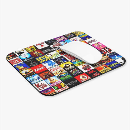 Broadway Collage Musical Theater Mouse Pad (Rectangle). Great gift for Broadway enthusiasts. Gift for her. Gift for him.