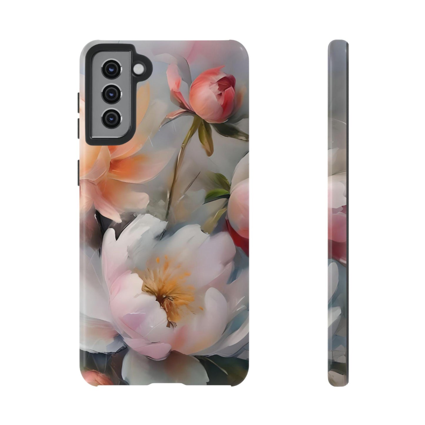 Boho Floral Phone Cases, Tough iPhone Cases, Samsung Galaxy, Google Pixel, Protective Phone Cases