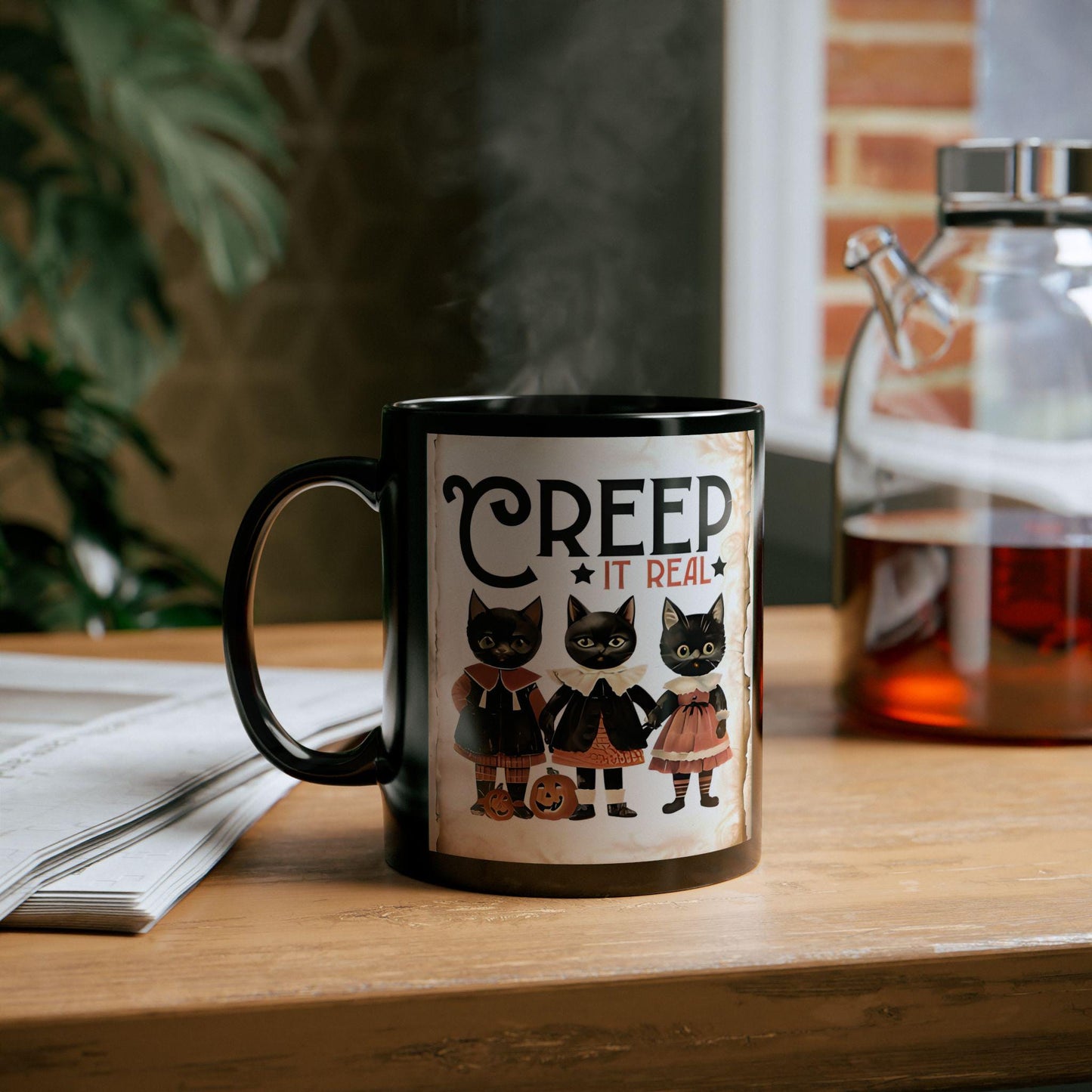 Creep It Real Halloween Mug, Halloween Lover Gift, Halloween Gift, Teacher Gift, Halloween Decor.