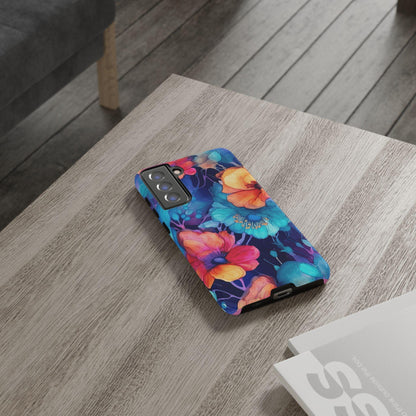 Boho Floral Phone Cases, Tough iPhone Cases, Samsung Galaxy, Google Pixel, Protective Phone Cases