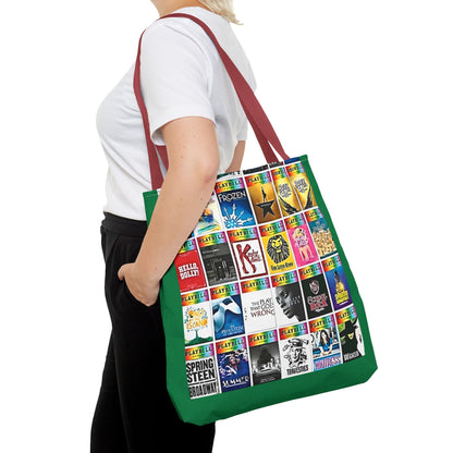 Broadway Musical Theater Collage Tote Bag - Perfect Gift for Broadway Enthusiasts, Theater Fans, and Musical Lovers - Ideal for Showgoers.