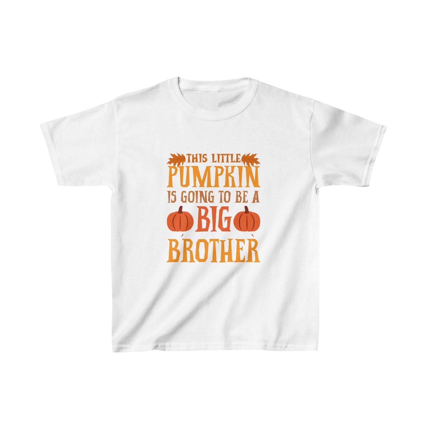 This Little Pumpkin is Going to be a BIG Brother - Kids Heavy Cotton Tee