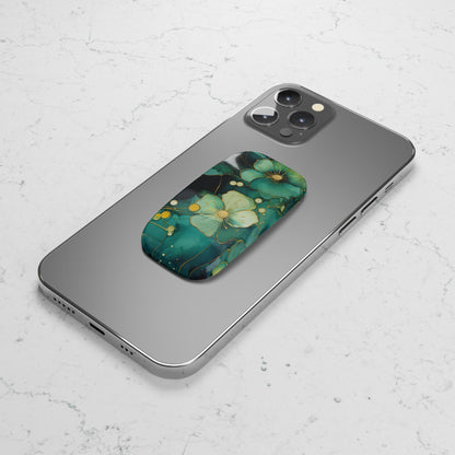 Floral Phone Grip - Click-On Pop Socket for Easy Holding - Stylish Floral Design for Smartphones and Tablets. Gift for Her.