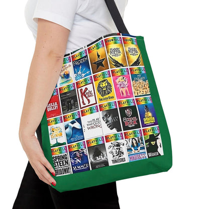 Broadway Musical Theater Collage Tote Bag - Perfect Gift for Broadway Enthusiasts, Theater Fans, and Musical Lovers - Ideal for Showgoers.