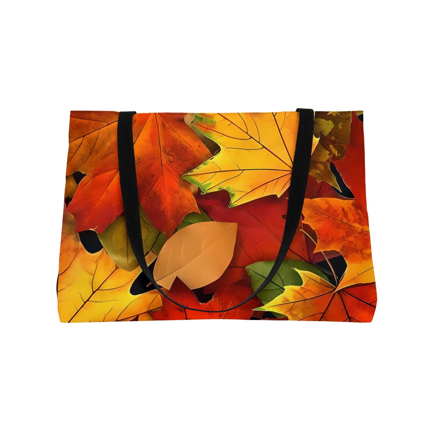 Autumn Leaves Tote Bag, Autumn Leaves Weekend Bag, Large Carryall Purse, Canvas Beach Bag, Boho Shopping Tote. Gift for her.