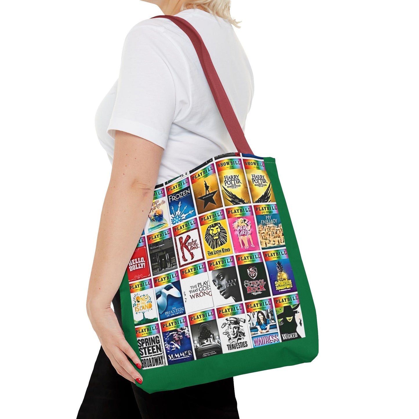 Broadway Musical Theater Collage Tote Bag - Perfect Gift for Broadway Enthusiasts, Theater Fans, and Musical Lovers - Ideal for Showgoers.