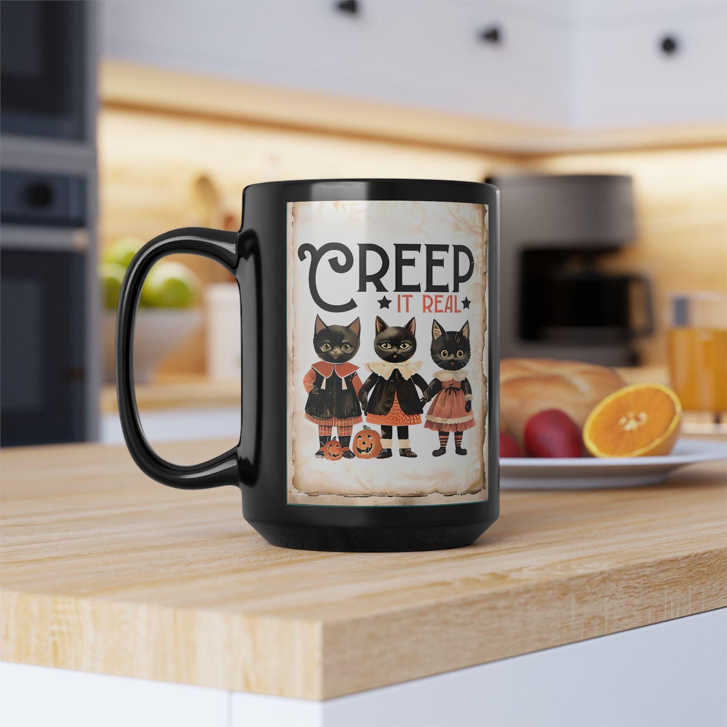 Creep It Real Halloween Mug, Halloween Lover Gift, Halloween Gift, Teacher Gift, Halloween Decor.