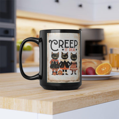 Creep It Real Halloween Mug, Halloween Lover Gift, Halloween Gift, Teacher Gift, Halloween Decor.