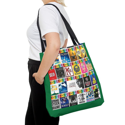 Broadway Musical Theater Collage Tote Bag - Perfect Gift for Broadway Enthusiasts, Theater Fans, and Musical Lovers - Ideal for Showgoers.