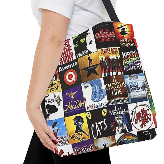 Broadway Tote Bag. Broadway Gift. Perfect Gift for Musical Thater Enthusiast. Gift for her, Gift for him.