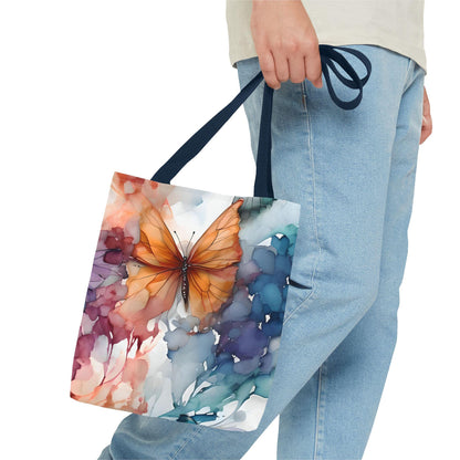 Butterflies Tote Bag | Autumn Leaves Canvas Tote | Stylish Reusable Shopping Bag.