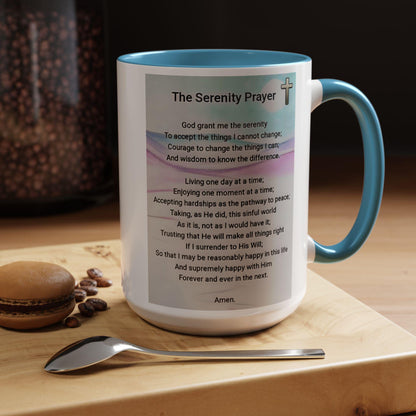 The Serenity Prayer - Accent Coffee Mug (11, 15oz)