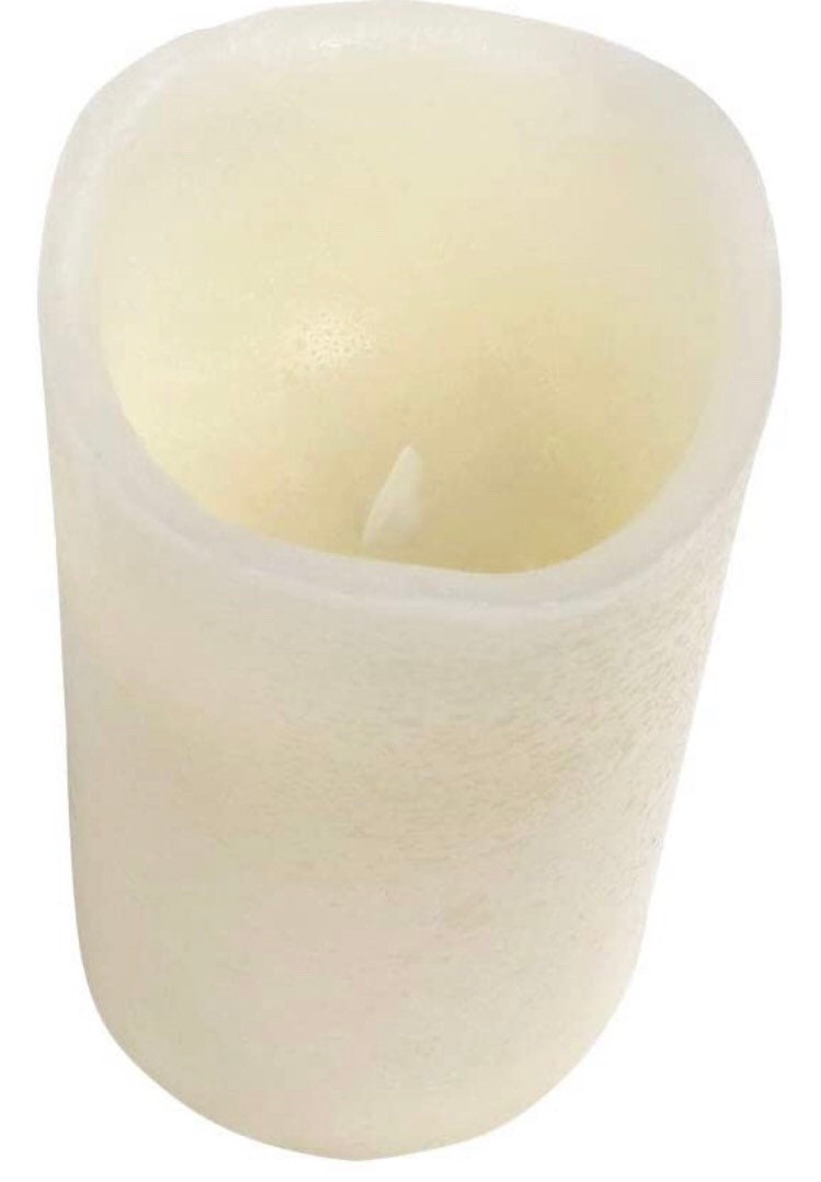 Personalized Flameless Electric LED Pillar Pet Memorial Candle W Timer. Thoughtful Memorial Pet Keepsake. Desk Ornament.