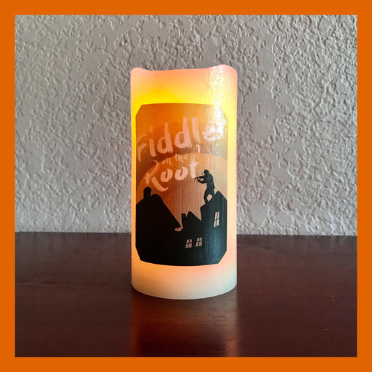 Broadway Fidler on the Roof Musical Real Wax - unscented Candle with Timer. Perfect Gift for Yourself or Others. Explore Now!