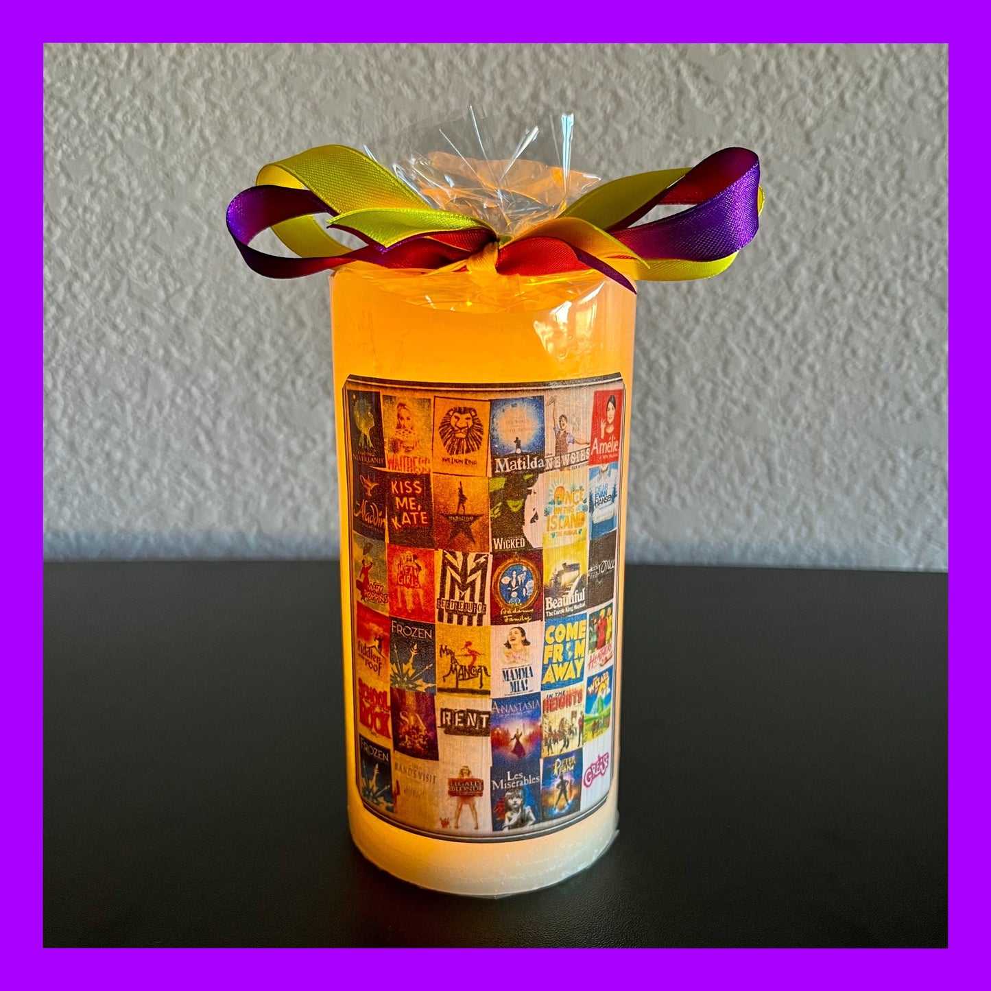 Broadway Musicals Theater Real Flameless Candle. Musical Theater Fan Will Love Their Broadway Candle Gift. Explore Now!