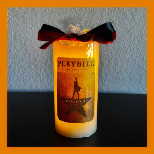 Broadway Hamilton Flameless Candle with Timer. Gift for yourself, family and friends. Broadway Lover Fan will love your gift. Explore Now!