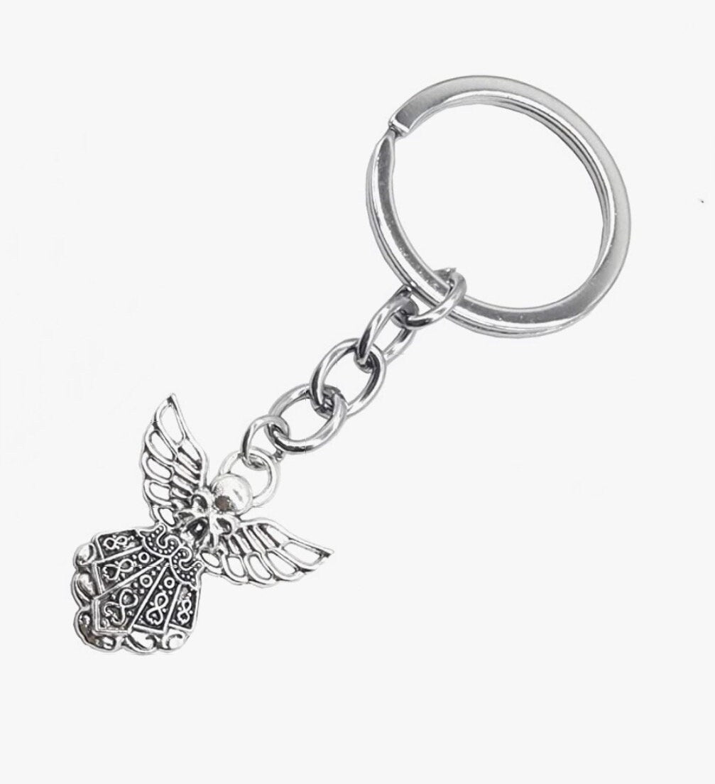 Pet Angel Personalized Double Sided Photo Keychain.