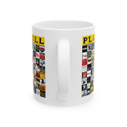 Playbill Ceramic Mug - (11oz, 15oz) Ideal Gift for Broadway Enthusiasts.