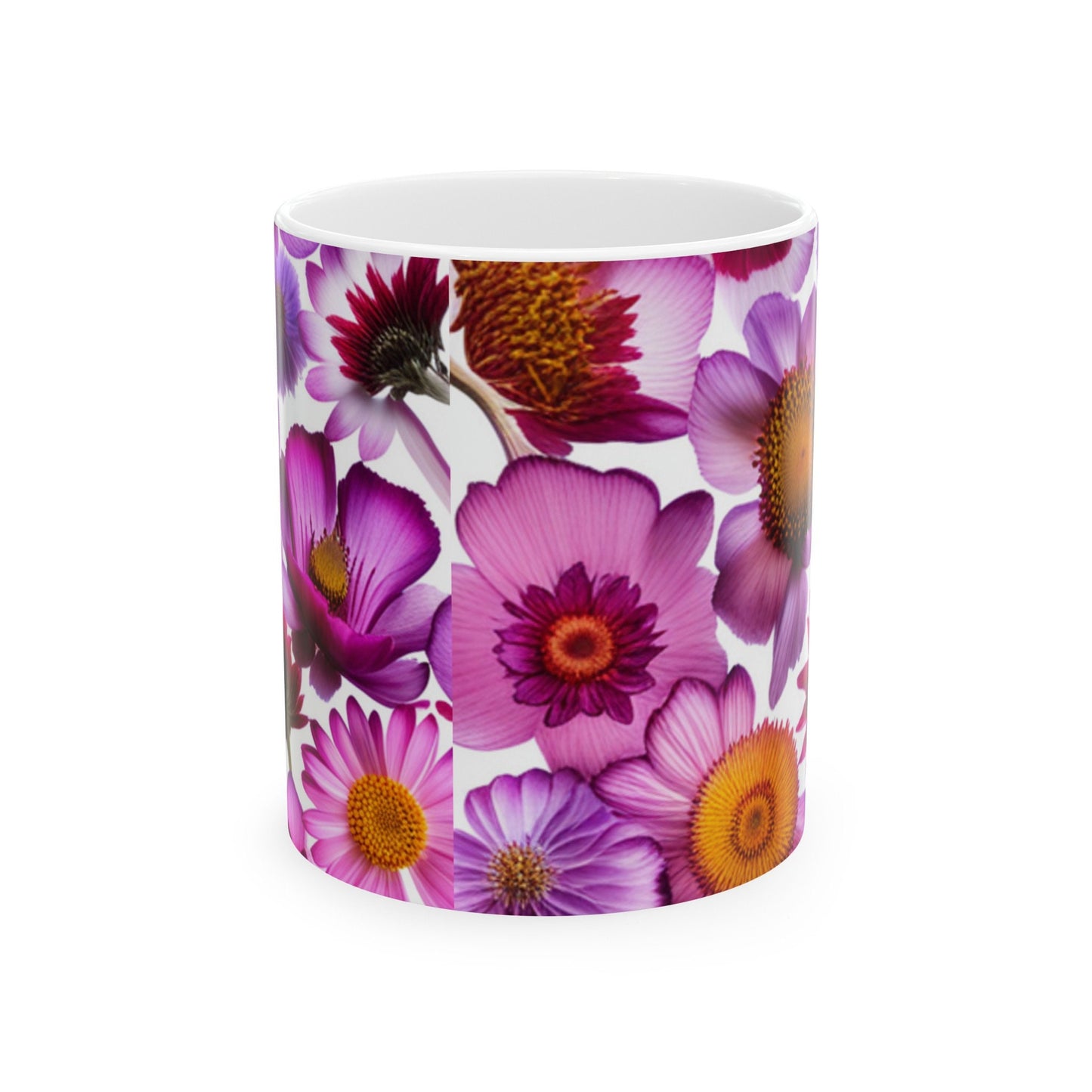 Floral Ceramic Mug, (11oz, 15oz)