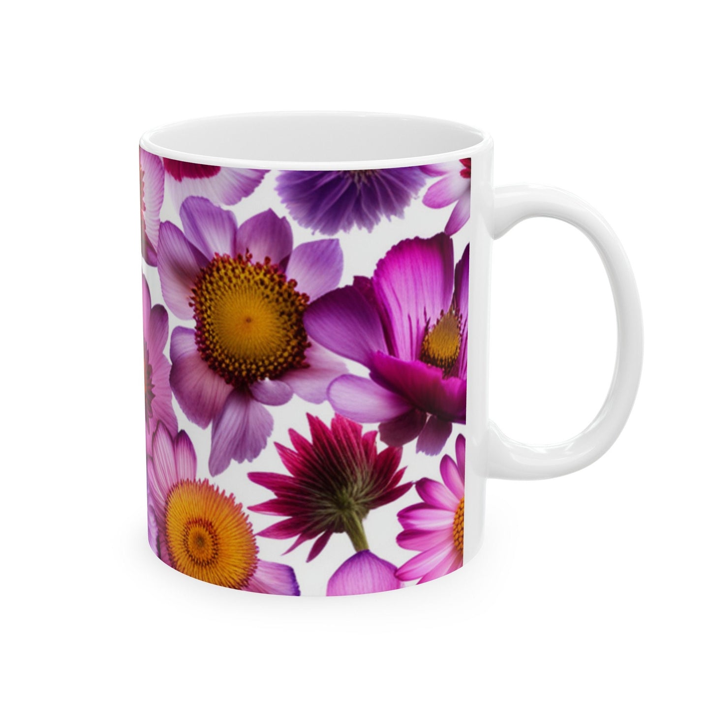 Floral Ceramic Mug, (11oz, 15oz)