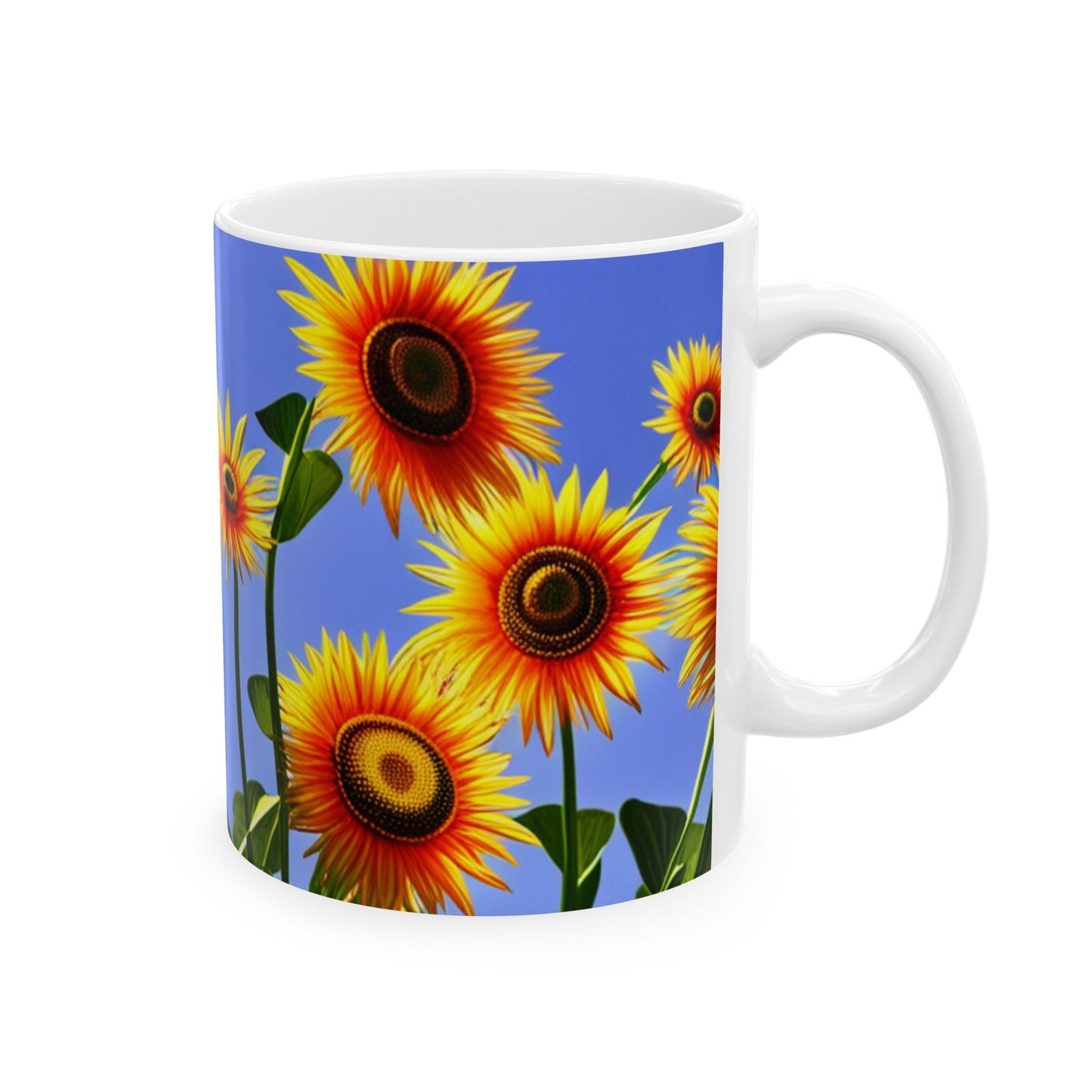 Sunflowers Ceramic Mug, (11oz, 15oz)