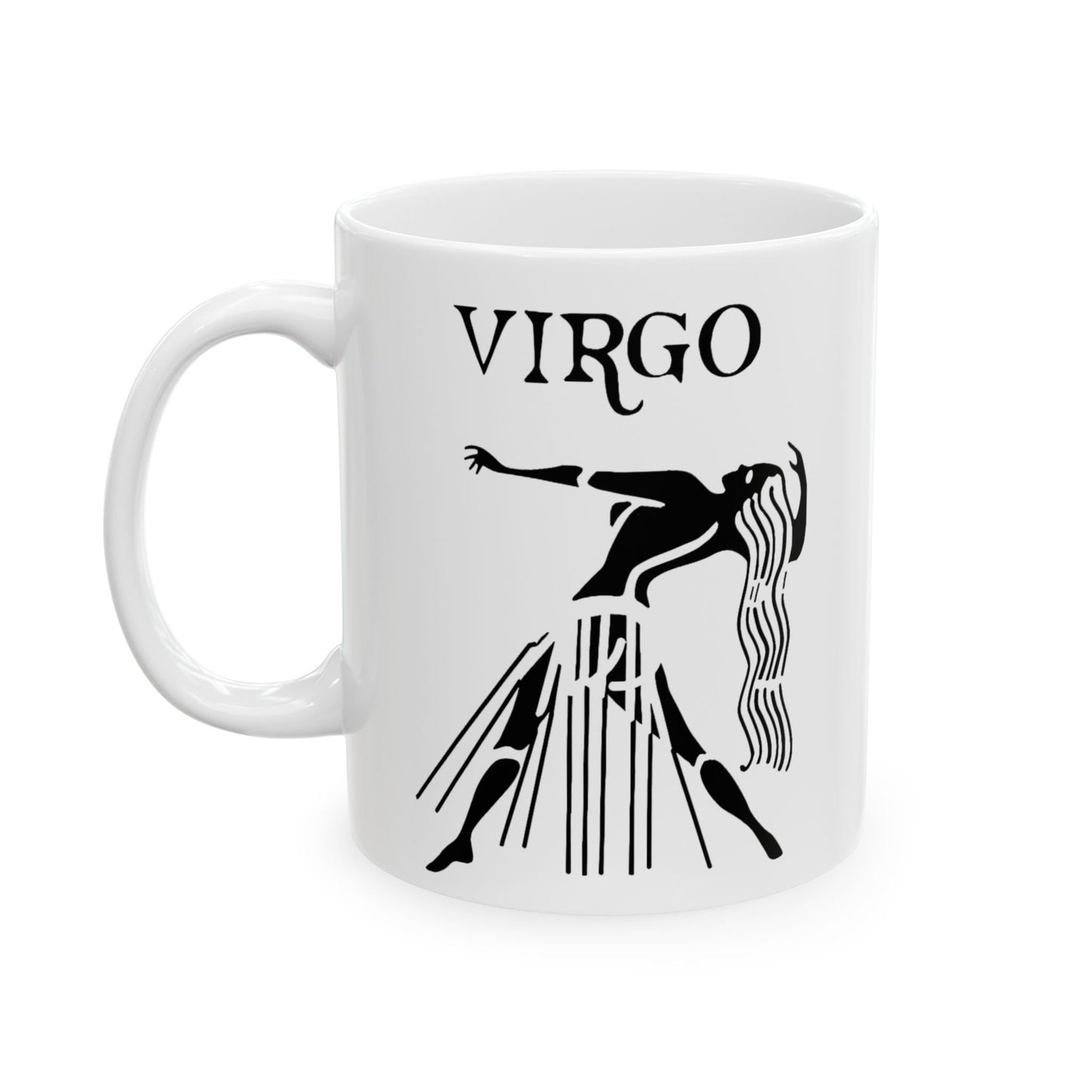 Virgo Zodiac Ceramic Mug, (11oz, 15oz). Perfect Gift for Astrology Enthusiasts. Gift for Her, Gift for Him.