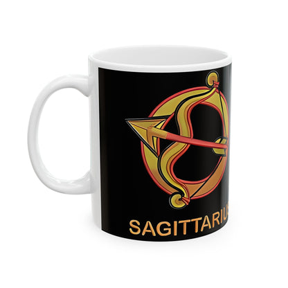 Sagittarius Zodiac Ceramic Mug, (11oz, 15oz). Perfect Gift for Astrology Enthusiasts. Gift for Her, Gift for Him.