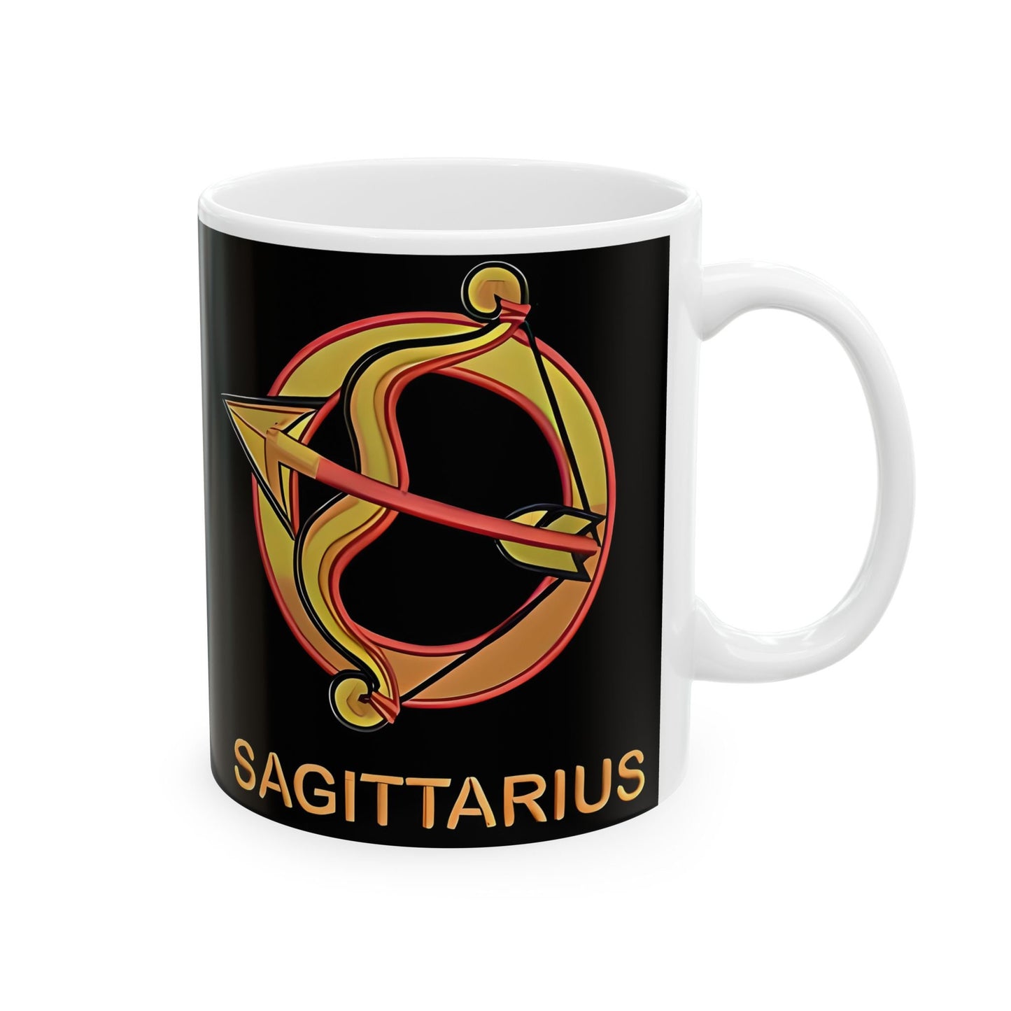 Sagittarius Zodiac Ceramic Mug, (11oz, 15oz). Perfect Gift for Astrology Enthusiasts. Gift for Her, Gift for Him.