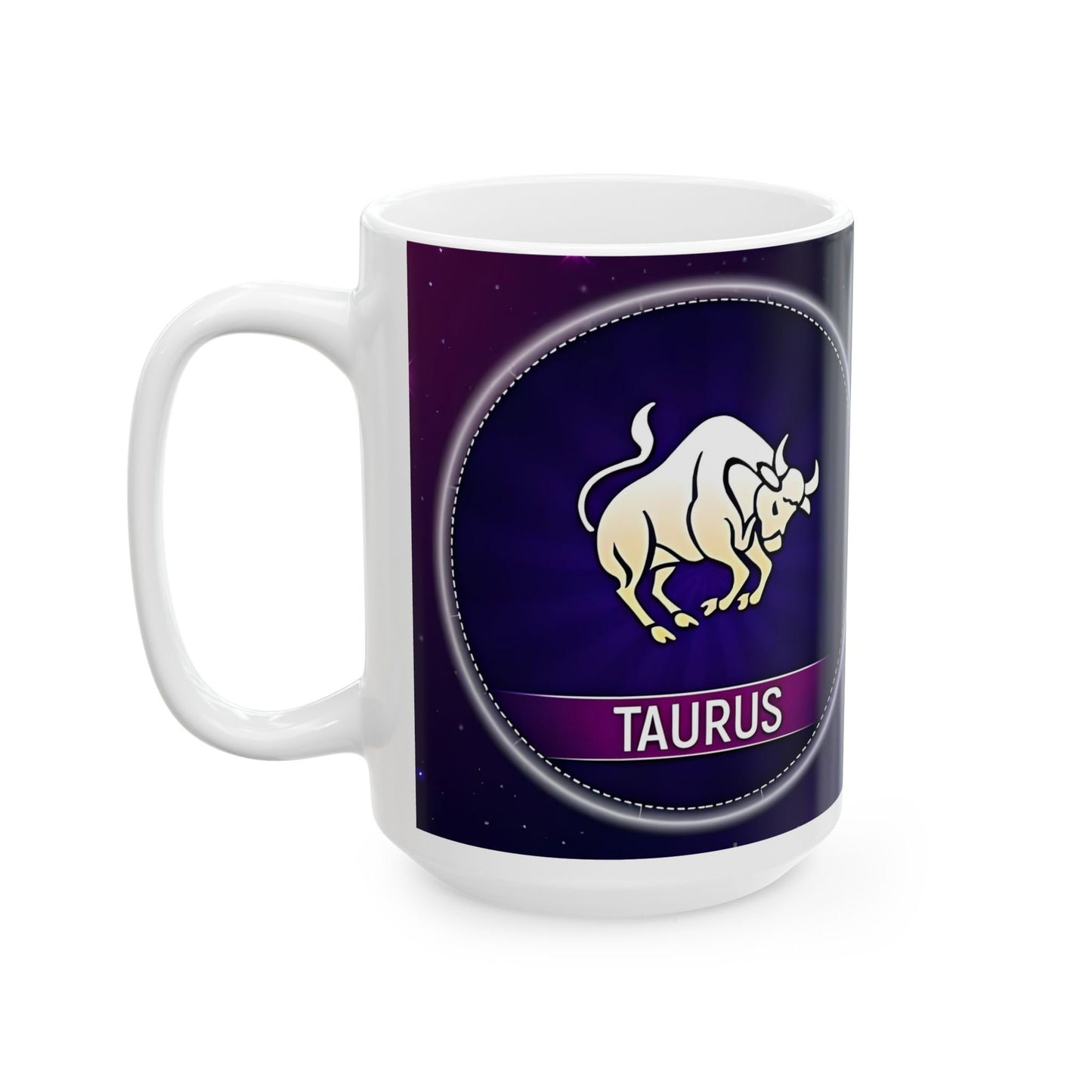 Taurus Zodiac Ceramic Mug, (11oz, 15oz). Perfect Gift for Astrology Enthusiasts. Gift for Her, Gift for Him.