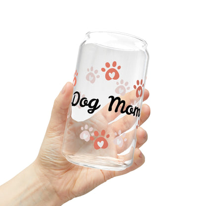 Dog Mom Sipper Glass, 16oz