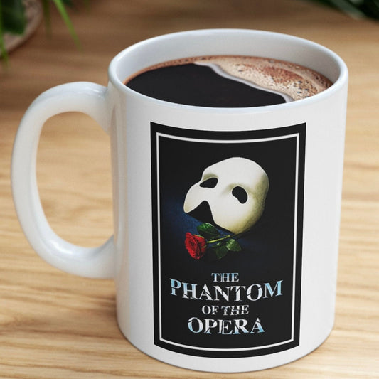 Phantom of the Opera Ceramic Mug | Available in 11oz & 15oz | Ideal Gift for Broadway Musical Fans | Theater Lover’s Mug.