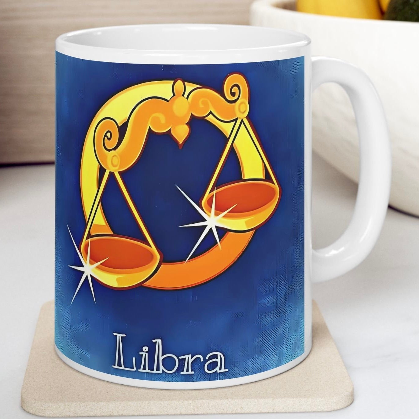 Libra Zodiac Ceramic Mug, (11oz, 15oz). Perfect Gift for Astrology Enthusiasts. Gift for Her, Gift for Him.