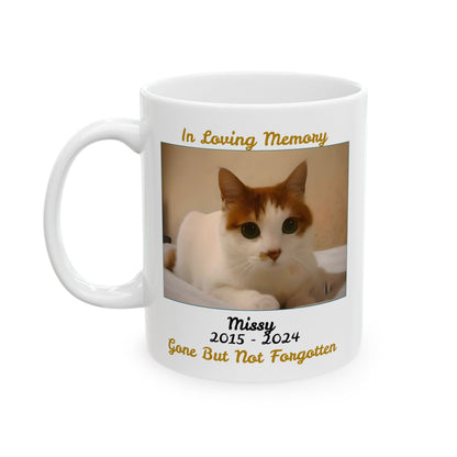 Personalized Memorial Ceramic Mug with Photo and Poem (available in 11oz & 15oz). A heartfelt gift to honor and cherish a loved one.