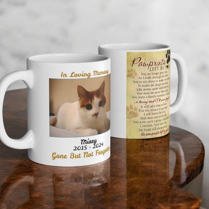 Personalized Memorial Ceramic Mug with Photo and Poem (available in 11oz & 15oz). A heartfelt gift to honor and cherish a loved one.