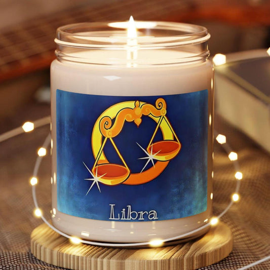 Libra Zodiac Sign - Scented Soy Candle, 9oz