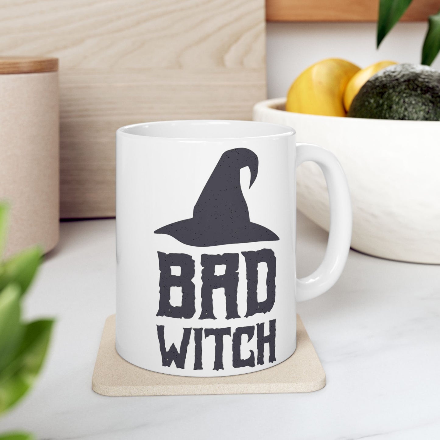 Bad Witch Halloween Ceramic Mug | Available in 11oz & 15oz | Perfect Gift for Halloween Enthusiasts | Spooky Mug for Him or Her.