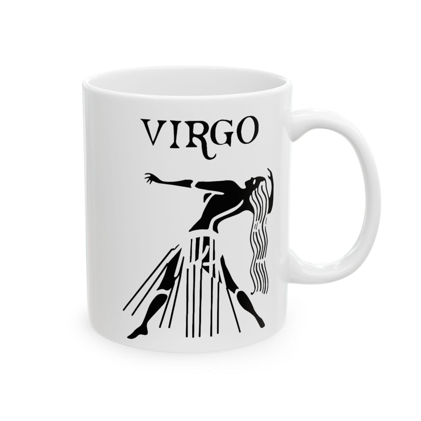 Virgo Zodiac Ceramic Mug, (11oz, 15oz). Perfect Gift for Astrology Enthusiasts. Gift for Her, Gift for Him.