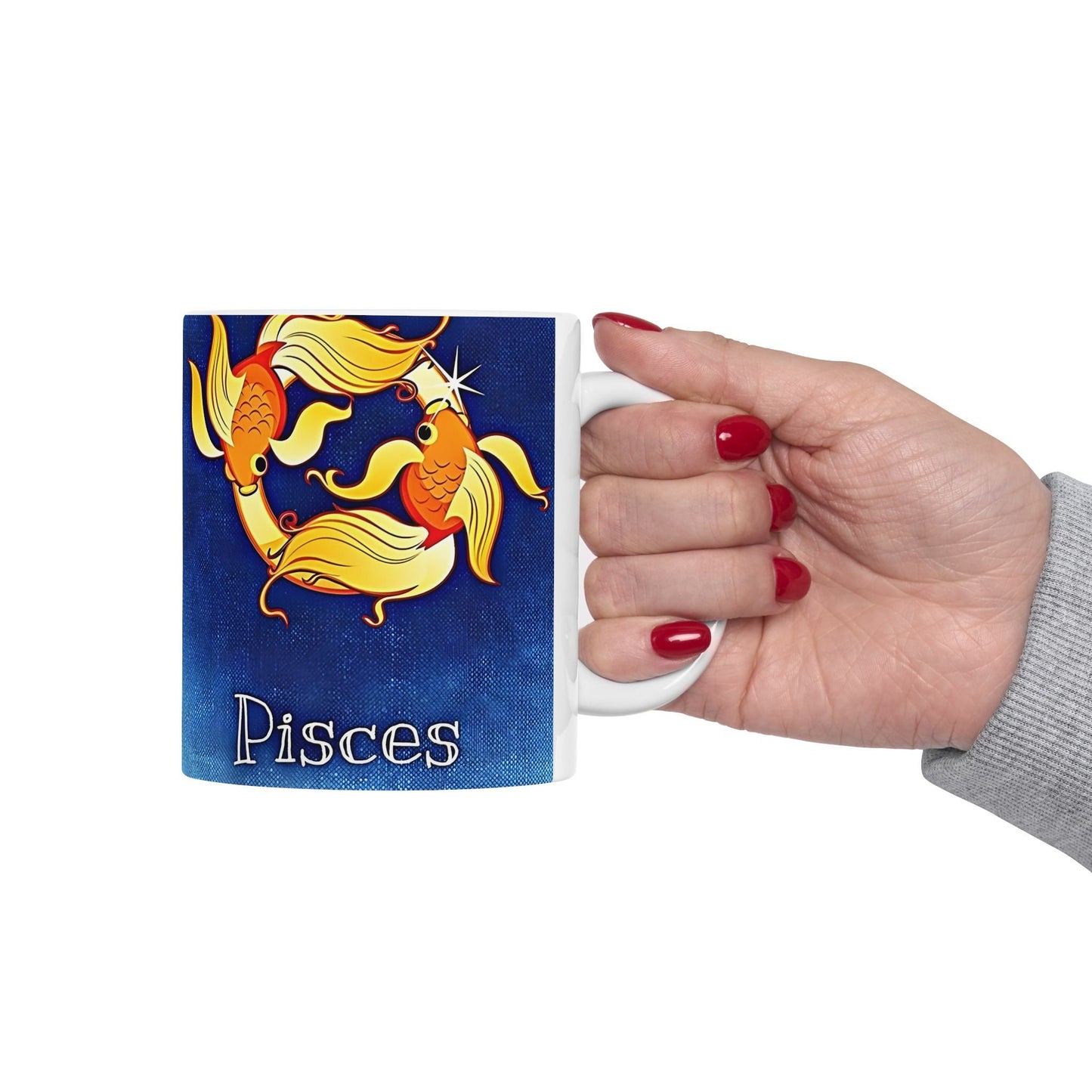 Pisces Zodiac Ceramic Mug, (11oz, 15oz). Perfect Gift for Astrology Enthusiasts. Gift for Her, Gift for Him.