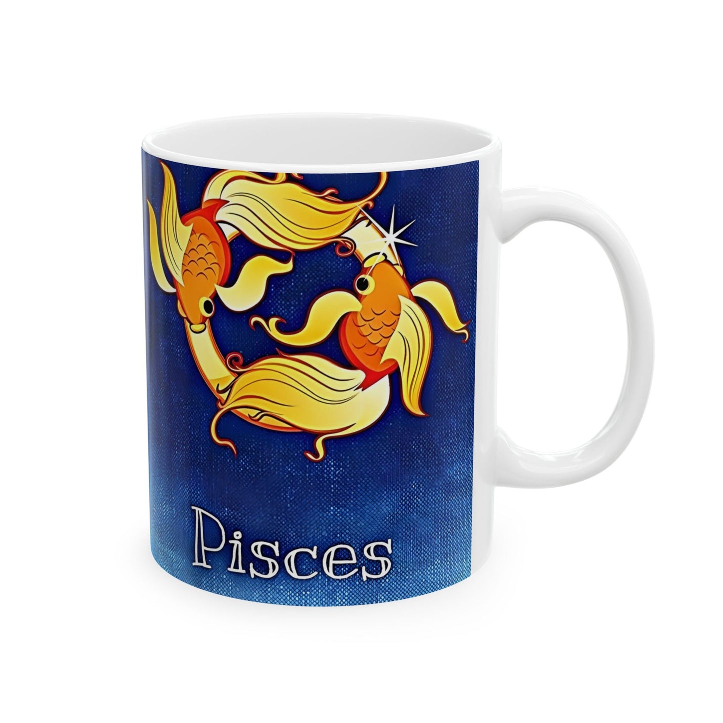 Pisces Zodiac Ceramic Mug, (11oz, 15oz). Perfect Gift for Astrology Enthusiasts. Gift for Her, Gift for Him.