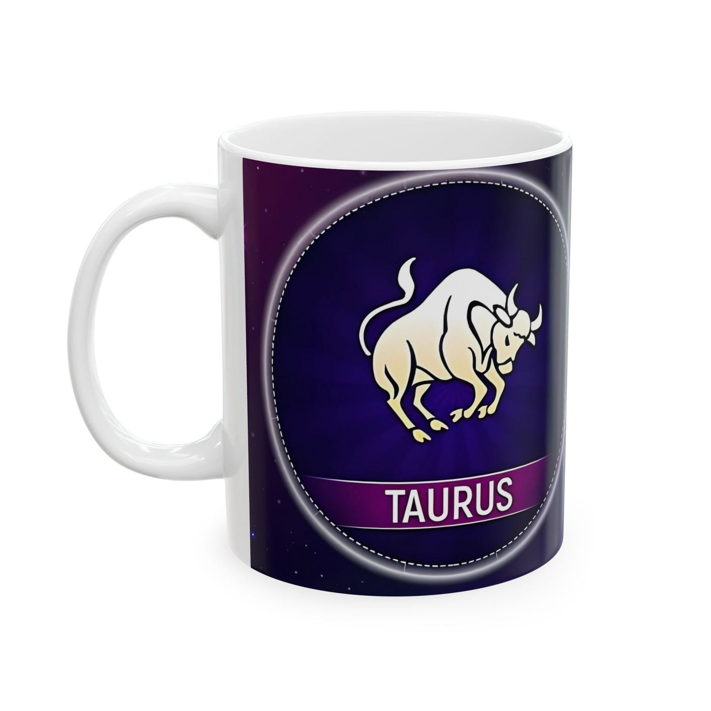 Taurus Zodiac Ceramic Mug, (11oz, 15oz). Perfect Gift for Astrology Enthusiasts. Gift for Her, Gift for Him.