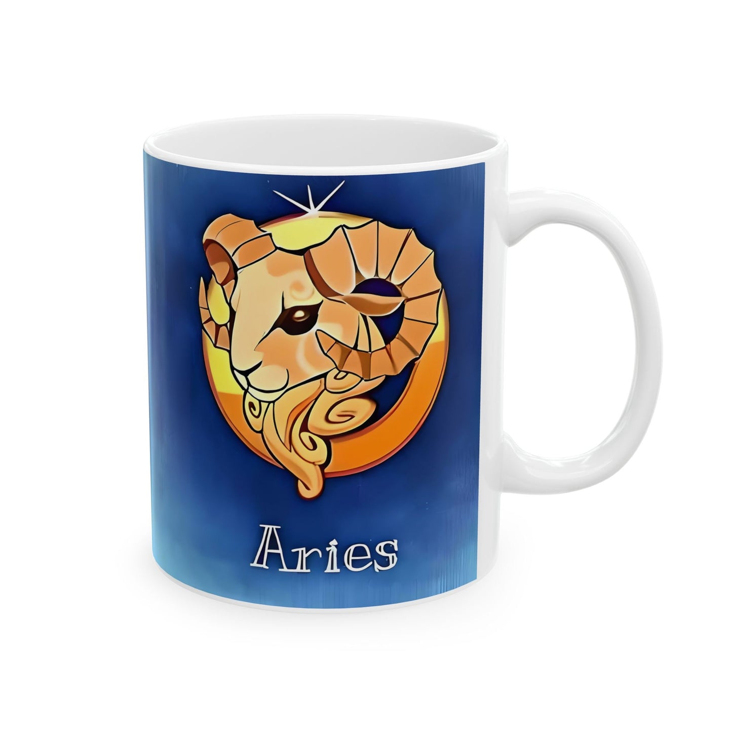 Aries Zodiac Ceramic Mug, (11oz, 15oz). Perfect Gift for Astrology Enthusiasts. Gift for Her, Gift for Him.